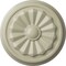 Ekena Millwork Olivia Ceiling Medallion (Fits Canopies up to 2 1/8"), Hand-Painted Clear Yellow, 7 7/8"OD x 1 1/8"P CM07OLCYF - alternate 1